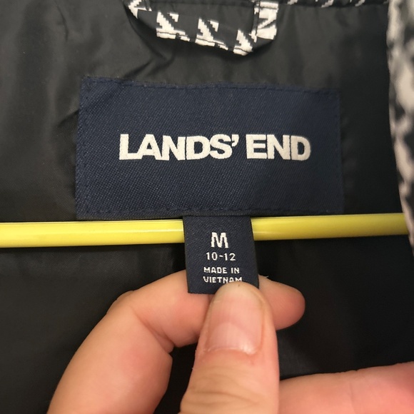 Houndstooth vest Lands’ End (M/10-12) - Picture 2 of 3